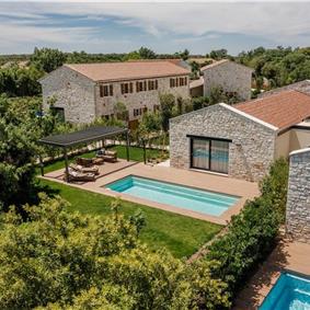 Luxury Villa Estate with 3 Pools on Istrian Vineyards near Bale, sleeps 56-60